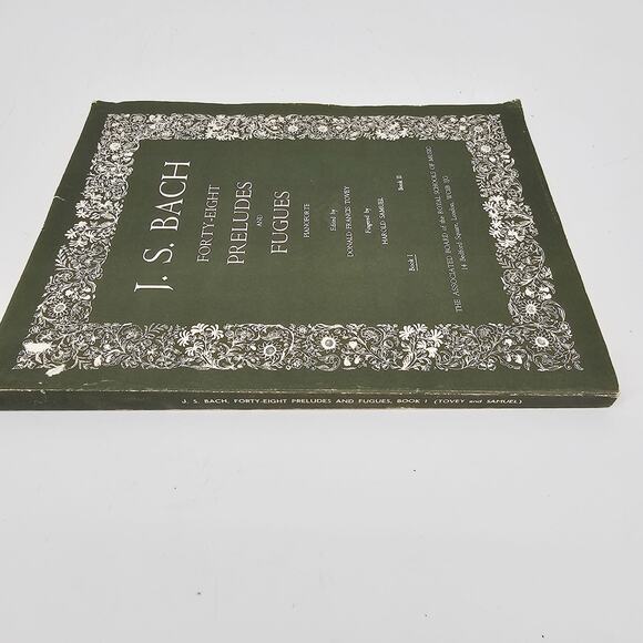 RARE J.S. BACH FORTY-EIGHT PRELUDES & FUGUES PIANO SHEET MUSIC BOOK 1 TOVEY - Picture 2 of 10
